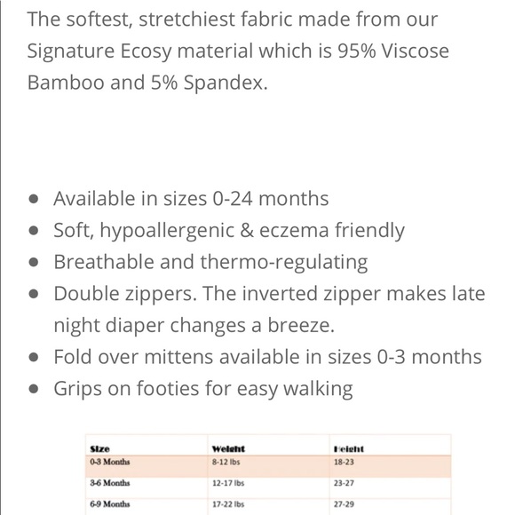 NWOT Panda Zipper Footies - Picture 3 of 3